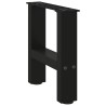Pieds de table basse Noir 2 pièces 30 x (30-31) cm Acier 568250568250