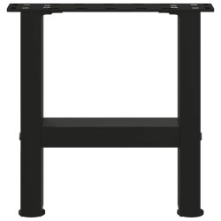Pieds de table basse Noir 2 pièces 30 x (30-31) cm Acier 568250568250