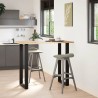 Pieds de table de bar en U, 2 pièces, noir, 60 x (110-111) cm, acier 568253568253