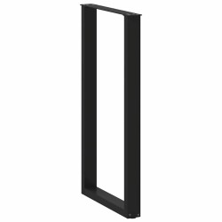Pieds de table de bar en U, 2 pièces, noir, 60 x (110-111) cm, acier 568253568253
