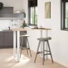 Pieds de table de bar en U, 2 pièces, blanc, 60 x (110-111) cm, acier 568254568254