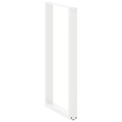 Pieds de table de bar en U, 2 pièces, blanc, 60 x (110-111) cm, acier 568254568254