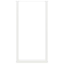 Pieds de table de bar en U, 2 pièces, blanc, 60 x (110-111) cm, acier 568254568254