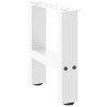 Pieds de table basse Blanc 2 pièces 40 x (30-31) cm Acier 568255568255