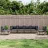 Salon de jardin 6 pcs avec coussins anthracite résine tressée 568263568263