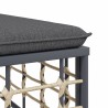 Salon de jardin 6 pcs avec coussins anthracite résine tressée 568263568263