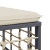 Salon de jardin 6 pcs avec coussins anthracite résine tressée 568264568264