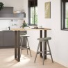 Pieds de table de bar en U 2 pièces Acier naturel 40 x (110-111) cm Acier 568268568268