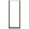 Pieds de table de bar en U 2 pièces Acier naturel 40 x (110-111) cm Acier 568268568268
