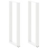 Pieds de table de bar en U, 2 pièces, blanc, 50 x (110-111) cm, acier 568269568269