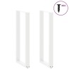 Pieds de table de bar en U, 2 pièces, blanc, 50 x (110-111) cm, acier 568269568269