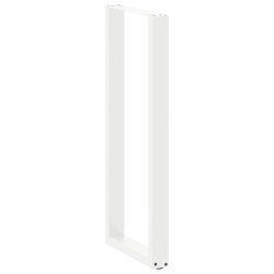 Pieds de table de bar en U, 2 pièces, blanc, 50 x (110-111) cm, acier 568269568269