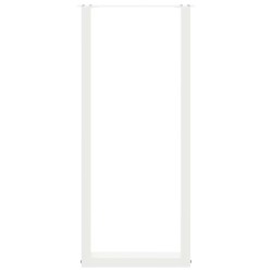 Pieds de table de bar en U, 2 pièces, blanc, 50 x (110-111) cm, acier 568269568269