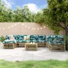 Salon de jardin 8 pcs bois de pin imprégné 568270568270