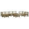 Salon de jardin 8 pcs bois de pin imprégné 568270568270