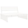 Salon de jardin 4 pcs blanc bois de pin massif 568271568271
