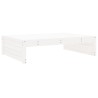Salon de jardin 4 pcs blanc bois de pin massif 568271568271