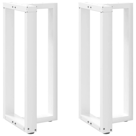 Pieds de table de bar en T, 2 pièces, blanc, 50 x 35 x (90-91) cm, acier 568275568275