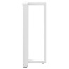 Pieds de table de bar en T, 2 pièces, blanc, 50 x 35 x (90-91) cm, acier 568275568275