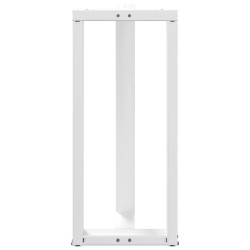 Pieds de table de bar en T, 2 pièces, blanc, 50 x 35 x (90-91) cm, acier 568275568275