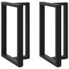 Pieds de table de bar en T, 2 pièces, noir, 60 x 35 x (90-91) cm, acier 568277568277