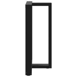 Pieds de table de bar en T, 2 pièces, noir, 60 x 35 x (90-91) cm, acier 568277568277