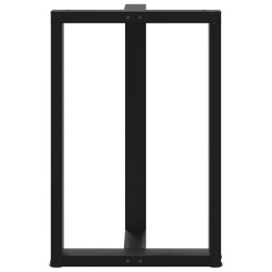 Pieds de table de bar en T, 2 pièces, noir, 60 x 35 x (90-91) cm, acier 568277568277