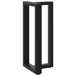 Pieds de table de bar en forme de T, 2 pièces, noir, 50 x 35 x (90-91) cm, acier 568278568278
