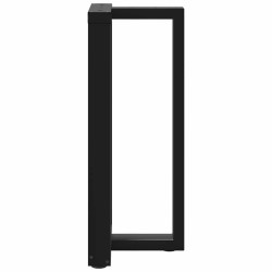 Pieds de table de bar en forme de T, 2 pièces, noir, 50 x 35 x (90-91) cm, acier 568278568278