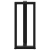 Pieds de table de bar en forme de T, 2 pièces, noir, 50 x 35 x (90-91) cm, acier 568278568278