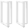 Pieds de table de bar en T, 2 pièces, blanc, 60 x 35 x (90-91) cm, acier 568279568279