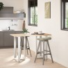 Pieds de table de bar en T, 2 pièces, blanc, 60 x 35 x (90-91) cm, acier 568279568279