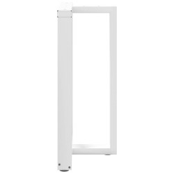 Pieds de table de bar en T, 2 pièces, blanc, 60 x 35 x (90-91) cm, acier 568279568279