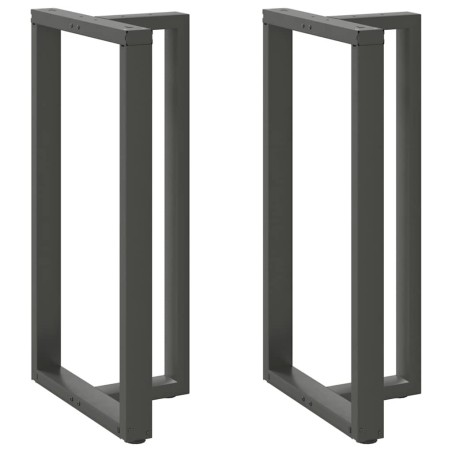 Pieds de table de bar en T, 2 pièces, anthracite, 60 x 35 x (110-111) cm, acier 568281568281