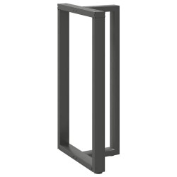 Pieds de table de bar en T, 2 pièces, anthracite, 60 x 35 x (110-111) cm, acier 568281568281