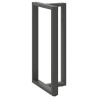 Pieds de table de bar en T, 2 pièces, anthracite, 60 x 35 x (110-111) cm, acier 568281568281