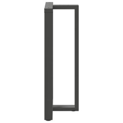 Pieds de table de bar en T, 2 pièces, anthracite, 60 x 35 x (110-111) cm, acier 568281568281