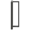 Pieds de table de bar en T, 2 pièces, anthracite, 60 x 35 x (110-111) cm, acier 568281568281