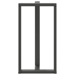 Pieds de table de bar en T, 2 pièces, anthracite, 60 x 35 x (110-111) cm, acier 568281568281