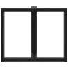 Pieds de table à manger en T 2 pièces Noir 90x35x(72-73) cm Acier 568286568286