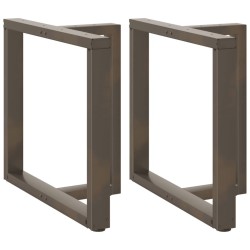 Pieds de table à manger en T, 2 pièces, noir, 70 x 35 x (72-73) cm, acier 568287568287