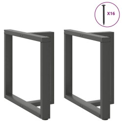 Pieds de table à manger en T 2 pièces Anthracite 80 x 35 x (72-73) cm Acier 568288568288
