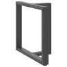 Pieds de table à manger en T 2 pièces Anthracite 80 x 35 x (72-73) cm Acier 568288568288