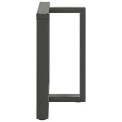 Pieds de table à manger en T 2 pièces Anthracite 80 x 35 x (72-73) cm Acier 568288568288