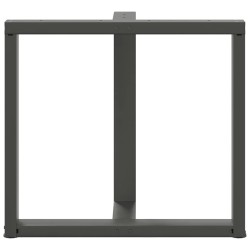 Pieds de table à manger en T 2 pièces Anthracite 80 x 35 x (72-73) cm Acier 568288568288