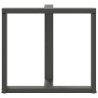 Pieds de table à manger en T 2 pièces Anthracite 80 x 35 x (72-73) cm Acier 568288568288