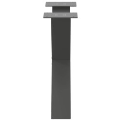 Pieds de table basse en forme de X, 2 pièces, anthracite, 60 x (42-43) cm, acier 568296568296