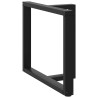 Pieds de table à manger en T, 2 pièces, noir, 100 x 35 x (72-73) cm, acier 568299568299