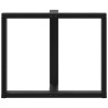 Pieds de table à manger en T, 2 pièces, noir, 100 x 35 x (72-73) cm, acier 568299568299