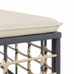 Salon de jardin 5 pcs avec coussins anthracite résine tressée 568312568312